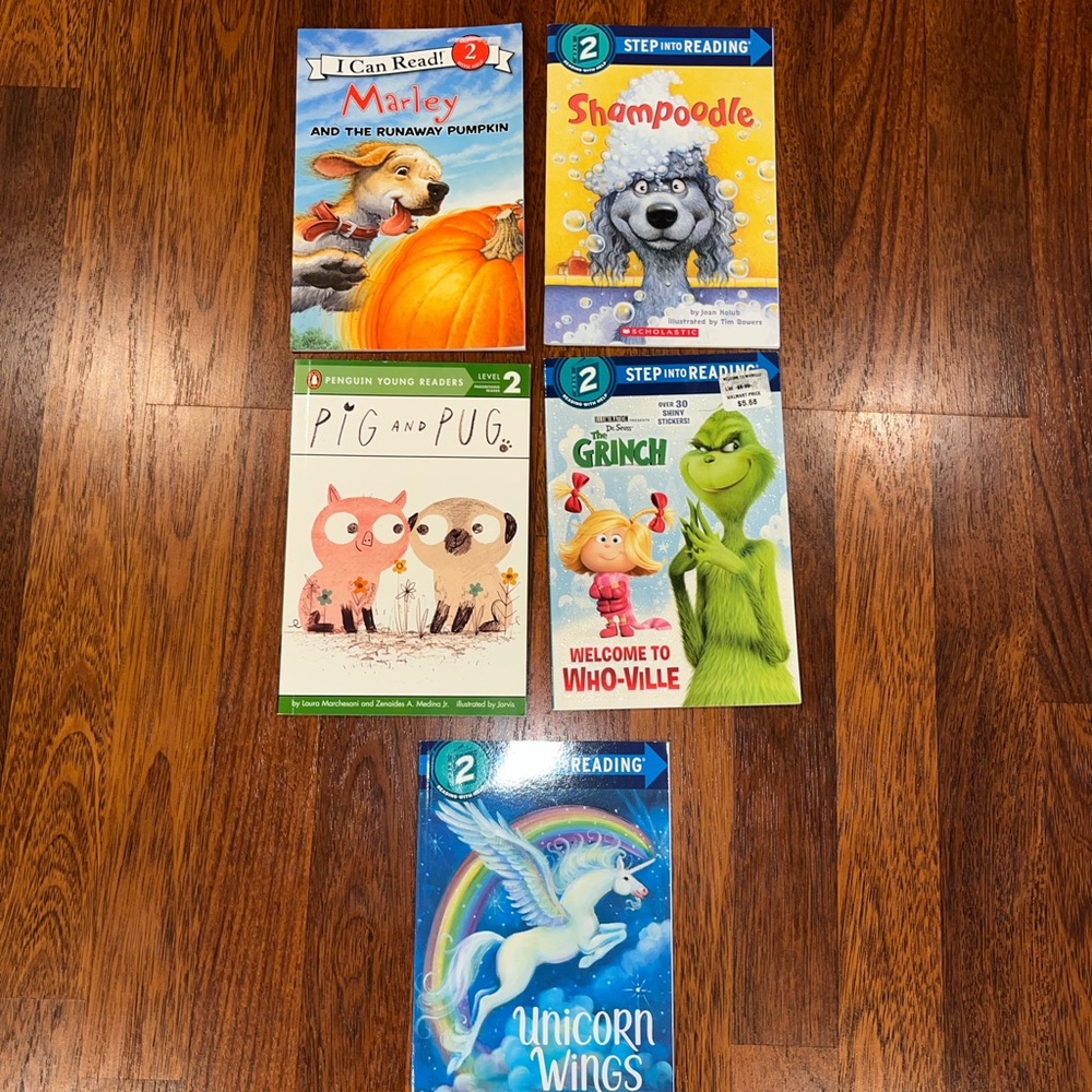 Level 2 Children's Book Set with Colorful Covers
